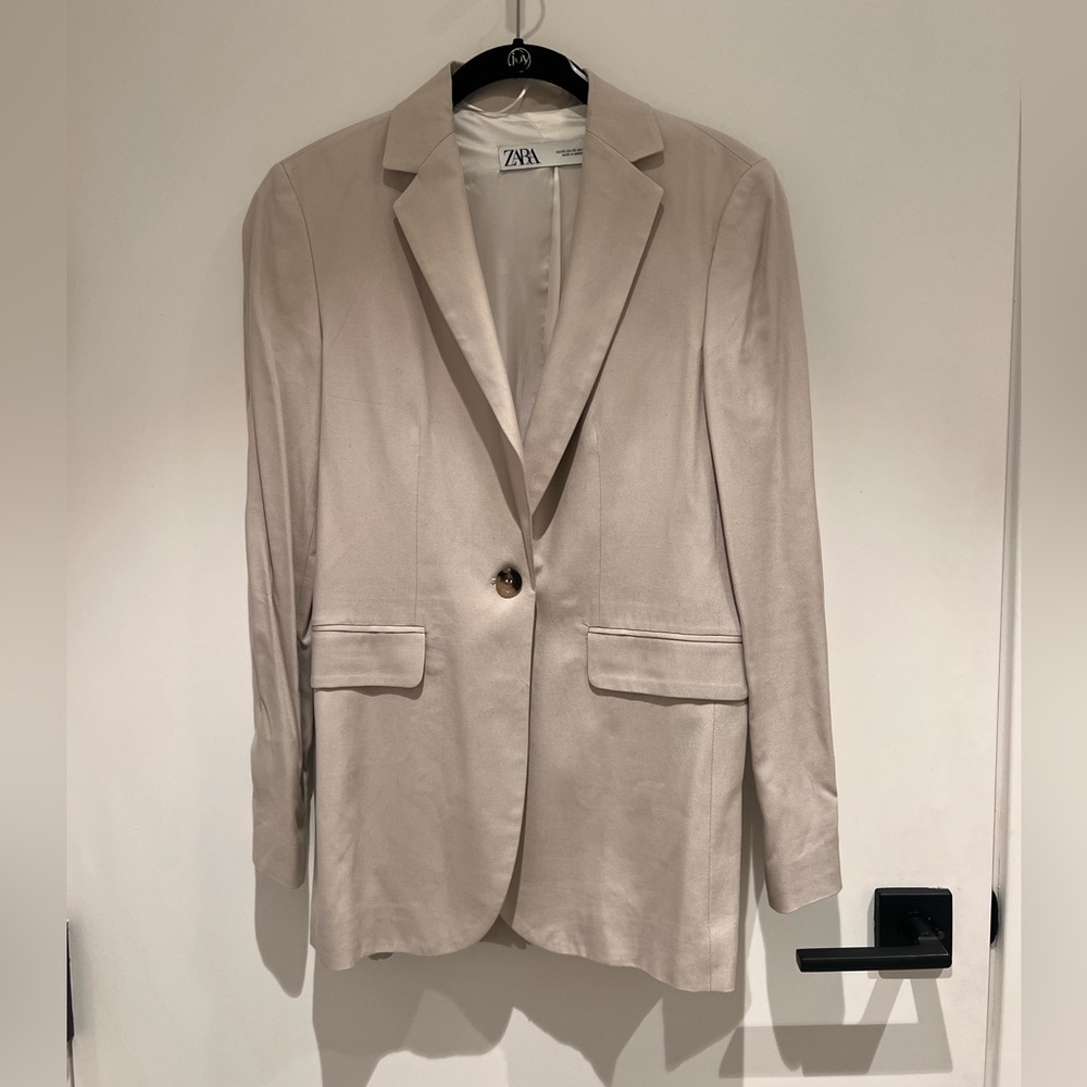 Zara Off-White Blazer Size XS